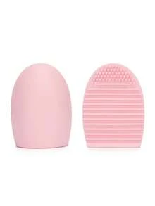 1/2pcs Makeup Brush Cleaning Tool, Handheld Silicone Brush Cleansing Egg, Cosmetic Brush Cleaning Tool, Portable Brush Cleaner, Cleaning Mat, Makeup Tools - Multicolor - View 7