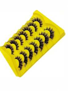 Mango Eye Must-Have 7 Pairs, Ultra Light 3D Stripe+D-Roll Extension, Creating Long-Lasting And Natural Fluffy Eyelashes Like A "Pseudo Natural Look - View 5