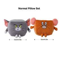 TOM AND JERRY. 20cm  Plush Pillow, Transformable Series, Cute Cartoon Plush Doll, Interesting Christmas Gift, Sofa Cushion - Multicolor 1 - View 21