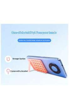 25pcs Silicone Suction Cup Phone Holder, One-Piece Suction Cup Silicone Adhesive Strong Suction Pad Stand - Multicolor - View 6