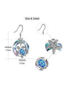 A Sea Style Earring With Turtle And Starfish Designs That Are Fashionable And Versatile For Beach Vacations - Starfish and Sea Turtle - View 5