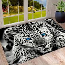 Luxurious Flowers And Exquisite Tigers Pattern Flannel Carpet, Vibrant And Energetic , 2D Digital Printing, Non-Slip Rubber Bottom, Multiple Sizes Available. Suitable For All Seasons, Washable, Machine Washable, Comfortable, Unique, Suitable For Him, Her, Family Members, Boyfriend, Girlfriend, Father, Family Members, Mother, Lover, Daughter, Son, Grandfather, Grandmother, Teacher, Doctor, Nurse, Friend, Classmate, Pet. As Birthday Gifts, Household Items, Wedding Items, Souvenirs, Home Decoration, Daily Life, Office Decoration, Birthday, Anniversary, Valentine's Day, Thanksgiving, Graduation Season, Christmas, Halloween, Mother's Day, Father's Day, Wedding, New Year Gift Decoration. Suitable For Shopping Centers, Restaurants, Kitchens, Bathrooms, Living Rooms, Bedrooms, Corridors, Balconies, Outdoor Doors, Door Mats, Entrance Mats, Non-Slip Mats, Offices, Cafes, Piano Room Floor Decoration - 多色3 - 查看 5