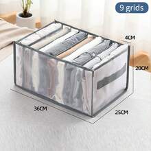 9/7 Compartment Wardrobe Organizer Box, Washable Drawer Storage Box For Underwear, Bedroom Closet Organizer, Home Storage, Suitable For T-Shirts, Pants, Winter Dresses, Blouses, Jumpsuits, Spring Dresses, Minimalist Summer Tops - Multicolor - View 13