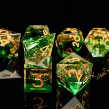 7pcs Dice Set Suitable For D&D Polyhedral Dice, RPG Role Playing Game Gift - Multicolor - View 10