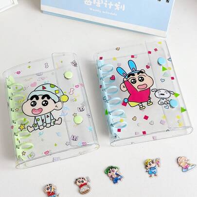 A7 Size Transparent Portable File Folder With Double Buckle Design, Can Be Used For Photo Storage, Album, Stationery, Notebook, Sticker Book, Office Supplies, School Supplies, Ideal For New Semester