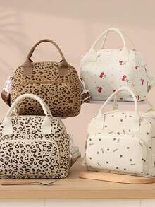 Sac isotherme de pique-nique portable pour l'extérieur, boîte à bento de grande capacité, essentiel pour le travail, le pique-nique et les voyages - Multicolore - Voir 6
