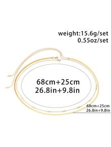 1条简约优雅的金色多层腰链，时尚百搭，适合各种节日、音乐节、派对、宴会、舞会等场合，也是送给朋友的绝佳礼物。 - 金色 - 查看 3