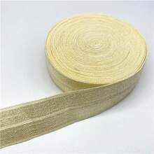2 tamaños, 1 pulgada (25mm) Cinta elástica de satén plegable, Cinta de satén de spandex para el cabello, Accesorios para el cabello con encaje - Elige colores - Ver 31
