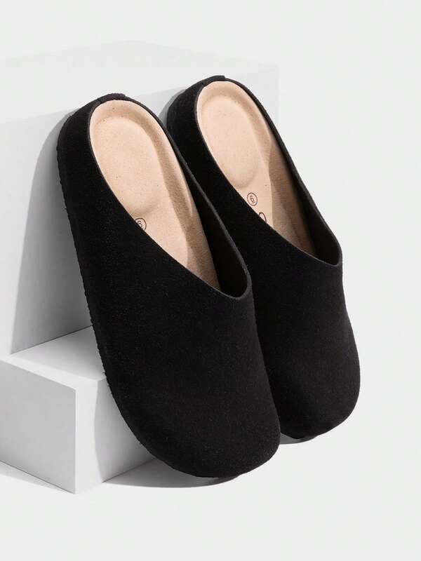 Athlefit Women's Supportive Suede Clogs - Slip-On Cork Footbed Mules With Arch Support - Comfortable Nursing Shoes For Work, Travel & Everyday Wear