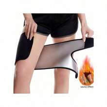 Universal Sauna Leg Sleeves, Left And Right Leg Compatible, Suitable For Yoga, Home Workout And Fitness, Adjustable Hook And Loop Leg Sleeves - Black - View 8