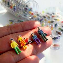 21/61/91pcs Random Canned Transparent Capsule 3D Unique Cute And Interesting Character Statue Set Mini Character Statue Miniature Scene Character Model Perfect Prop For Micro Landscape, Unique Thanksgiving Christmas Gift - Capsule Filling - View 11