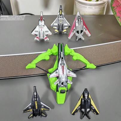 儿童弹射战斗机发射器玩具，适合男孩的户外社交互动玩具，室内外皆宜，可促进亲子互动，是圣诞节、万圣节、生日礼物的理想之选。