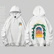 Kangaroo Hoodie Casa BL Gringa Y2K Streetwear Exclusive Premium Unisex Spectry - White - View 2