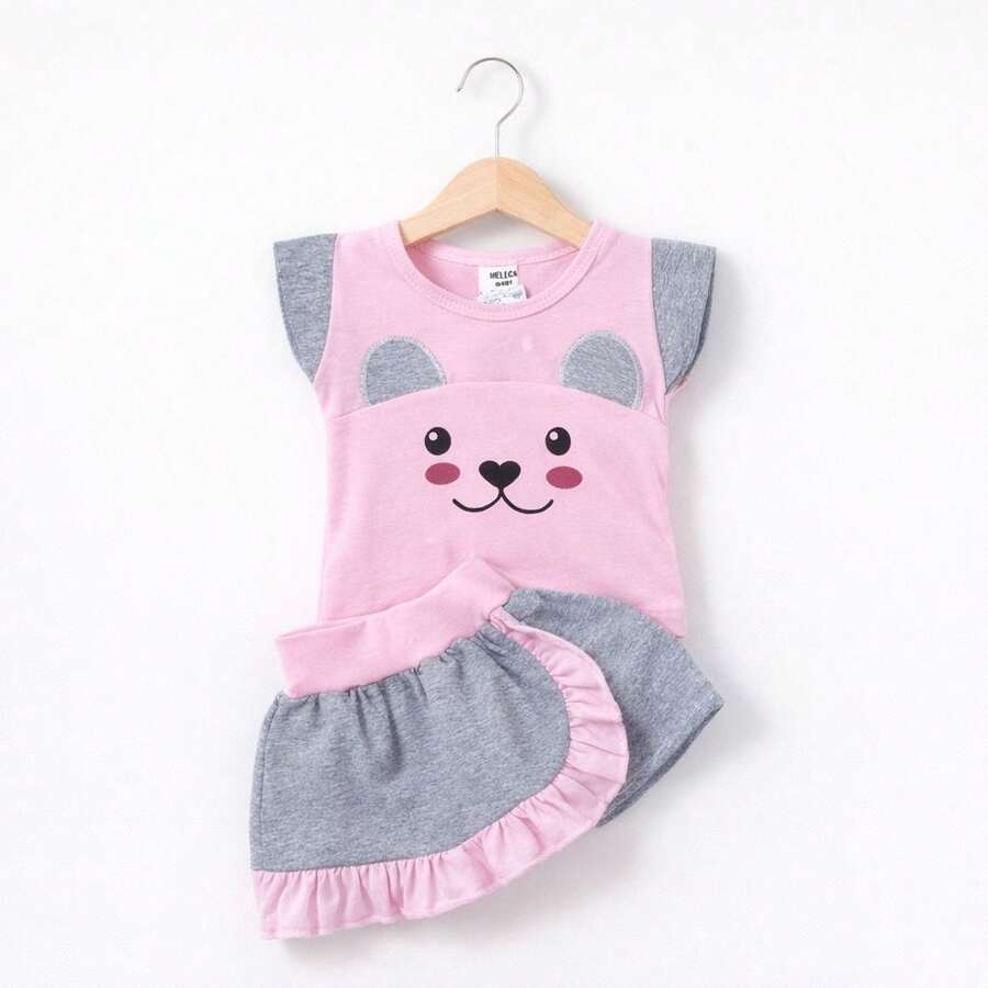 Baby Girls Sets - 淺粉色 - 查看 1