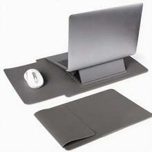 15-16 英寸笔记本电脑保护套，带支架和鼠标垫，兼容 MacBook Pro/Air 及其他 11-16 英寸超极本笔记本电脑，适用于 Air 13.3、Pro 13、第十代、Air 6、Pro 13 - 彩色 - 查看 20