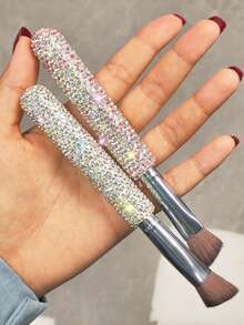 钻石镶嵌斜角轮廓高光刷，提亮泪沟刷，眼部遮瑕刷，无痕化妆刷 - 彩色 - 查看 2