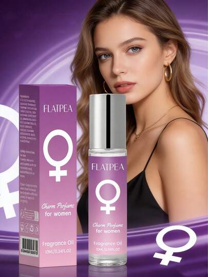 1瓶/10毫升女士信息素香水油，高浓度花果香调，持久留香，适合约会、日常使用及情人节礼物