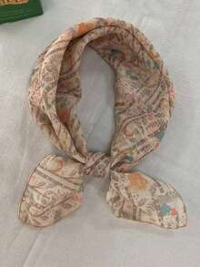 1pc Bandana Cartoon Rabbit Cute Harajuku Style 60cm Square Scarf Headband - Multicolor - View 2