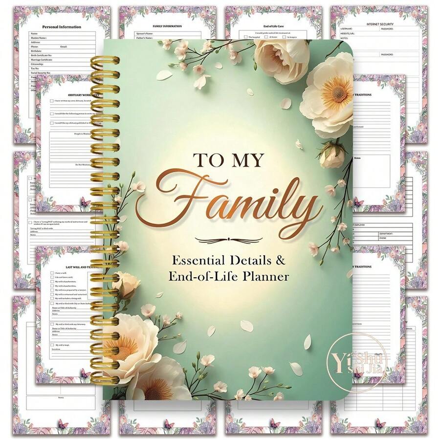 End-Of-Life Care Planning Handbook And Hospice Care Journal - Spiral-Bound Advance Medical Directive, Including Will Preparation And Adult Inheritance Planning (5.5x8.3 Inches) - Estate Planning Book - A - View 1