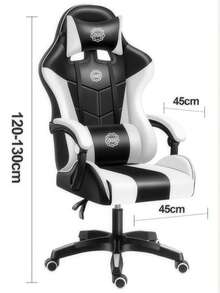 Gaming Chairs - Black and White - View 3