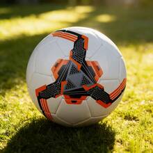 1 pièce Ballon de football, ballon de football doux résistant à l'usure pour l'entraînement et la compétition des adultes, Taille 4,5 - Orange - Voir 4
