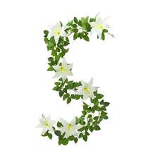 Artificial Lily Garland Spring Realistic Hanging Vines With Flowers For Garden Wedding Arch Home Decor - Multicolor - View 4