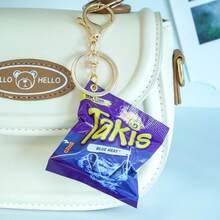 Creative Simulated Potato Chip Snack Bag Keychain Pendant - Multicolor - View 10