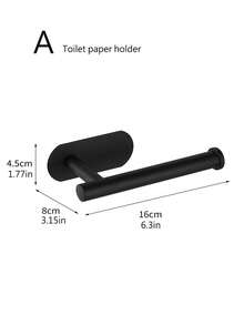 1个免钻孔不锈钢毛巾环，椭圆形毛巾架，浴室壁挂式毛巾架套装 - 查看 22