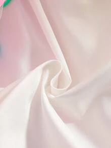 coviviky 女童独角兽花卉印花彩虹网纱及膝短袖连衣裙，可爱梦幻 - 藍色 - 查看 7
