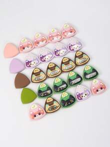 云朵形美妆蛋，帮助均匀自然地涂抹粉底。遇水膨胀，不含乳胶，两用美妆蛋，适合所有肤质。 - 彩色 - 查看 6