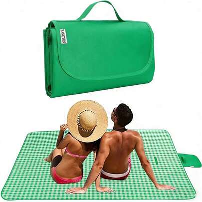 Manta de picnic extragrande para exteriores, manta de playa extragrande, plegable, ligera, impermeable, para la arena, de 80 x 60 pulgadas (aprox. 203,2 cm x 152,4 cm), ideal para playa, camping, senderismo, parques y patios (roja, 200 x 152,4 cm). Ya sea como manta de playa, manta de camping, manta para autocaravana, manta para mascotas o tapete de juegos para bebés, nuestra manta de picnic con reverso impermeable es la opción perfecta. Las mantas de picnic se utilizan ampliamente para conciertos en interiores y exteriores.