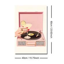 1/3件套无框复古海岸迪斯科球鸡尾酒乙烯基泳池边帆布海报夏季度假酒吧推车墙面艺术印刷品美学装饰趣味画作，适用于公寓、客厅、卧室、现代家居装饰 - A - 查看 22