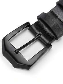 1/2条新款男士皮带，针扣皮带，休闲裤牛仔裤软皮皮带，耐磨耐用，商务风格 - 彩色 - 查看 8