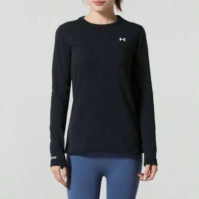 Under Armour W Packaged Base Crew 3.0-BL Long Sleeve T-Shirt, Women's Running & Gym Workout Apparel, 6004065-002