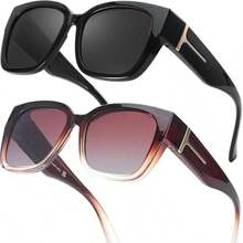 Kính râm phân cực kẹp cho nữ, kính râm cỡ lớn thiết kế thời trang với khả năng chống tia UV400, kính râm phong cách Bohemian, kính râm đi biển, phụ kiện đi biển cho nữ, kính râm thời trang, thanh lịch và đa năng, phù hợp cho các chuyến đi chơi gia đình, du lịch, kỳ nghỉ hè ở bãi biển, các hoạt động ngoài trời. - Nhiều màu - Xem 21