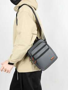 Fashionable Casual Crossbody Bag, Minimalist Business Commuter Handbag, New Men's Shoulder Bag - Multicolor - View 12