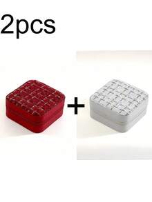 2/1pcs Mini Jewelry Storage Box, Portable Zipper Travel Jewelry Organizer, Women's Gift Box, Multi-Functional Jewelry Display Stand, Suitable For Rings, Pendants, Earrings, Necklaces, Etc. - Perfect Gift Box For Girls And Women, Halloween Gift Box, Christmas Gift Box. - Multicolor - View 12