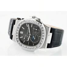 High-Quality Replica Of The 2024 New Nautilus Watch, Men's Mechanical Watch, Diamond-Encrusted, Fashionable, Waterproof, Luminous, Fully Automatic - 6043C黑面鋼帶 - 查看 4