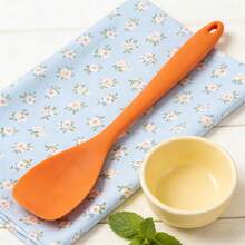 10.75" Heat Resistant Silicone Spatula Spoon Set, Soft Scraper Spoon For Mixing, Stirring, Scraping, Non-Stick Cookware, Dishwasher (Blue/Orange/Red/Pink/Green), 2/4/6 Pcs - View 2
