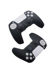 2pcs PlayStation5 Slim Disc Edition Console Silicone Protective Case + 1pc Controller Protective Case + 10pcs Controller Joystick Cap Set, Dust-Proof, Scratch-Resistant, Waterproof, Skin-Friendly Soft Silicone, Easy To Install And Store, Enhance Gaming Experience - View 2