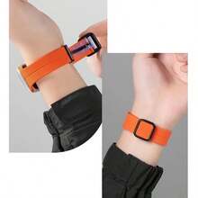 Magnetic Buckle Strap Compatible With Apple Watch Band Ultra 2 3 49mm 45 44 40 41 42mm-46mm Silicone Bracelet Ultra Series 10 7 6 3 8 9 Smart Watch Replacement Strap - Multicolor - View 5