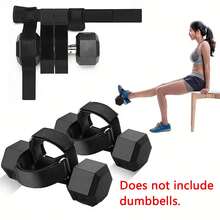 1 Pair Ankle Trainer Straps, For Calf Muscle Relief Exercise, Adjustable Dumbbell Foot Attachment For Glute Activation, Dumbbell Ankle Strap Helps Relieve Leg Pain, Increase Range Of Motion - Multicolor - View 8