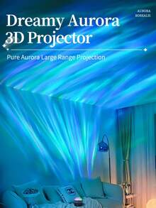 Minimalist Design Polar Projector With Remote Control, Aurora Projection Lamp, USB Powered, LED Comet Effect Lighting, Remote Control Included, Suitable For Bedroom Star Projector, Night Light Projector, Great For Parties, Birthdays, Relaxing Atmosphere In Office Or Home, Purple LED Lights, Ideal Gift For National Day, Labor Day - Multi-color light - View 10