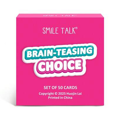 1 Caja Juego de Cartas Divertidas SMILE TALK, Suministros para Fiestas, Juego de Mesa, Juguete Pequeño Portátil, Excelente Juguete para Entretener con Familia y Amigos, Mejor Regalo para Acción de Gracias/Halloween/Navidad para Esposa/Esposo/Familia/Amigos, Adecuado para Noches de Juego, 50 Cartas
