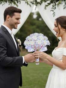 1 Pc / 3 Pcs/ 6 Pcs Gold Foil Rose Of Artificial Roses, Perfect Gift For Her,Party Gifts, Immortal Roses, Material With Stem Artificial Flowers, Colorful Plastic Artificial Flowers, Suitable For Wedding Party Decoration - Color White - View 9
