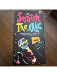 Micrófono de escritorio para captura de juegos, Cambiador de voz de 250 letras, Juego de karaoke familiar, Juego de mesa divertido para 2-10 jugadores, Herramienta interactiva para reuniones familiares, Agrega talla grande diversión a las fiestas, Regalo de Navidad - Multicolor - Ver 8