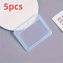 Horizontal Durable Transparent ID Card Holder: Ensure The Safety Of Your Bank Cards And ID Cards! - 5 Cards - View 14