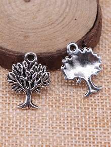 10pcs 22x17mm Tree Charms Pendant For DIY Jewelry Making Necklace Keychain Phone Chain Bracelet Making Accessories Handmade Craft Making Findings - Tree - View 7
