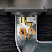 Gun Grey Floor Drain, High Flow Drainage, Bathroom Anti-Odor And Anti-Insect Floor Drain With Removable Cover And Deodorizing Core, Easy To Clean Hair And Debris, Avoid Frequent Unclogging. Standard Size Design Compatible With Most Pipes, Easy Installation For New Or Old Renovations. - Multicolor - View 5