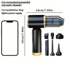 3-In-1 Mini Portable High-Power Vacuum Cleaner, 1 Set, Dual Use For Car And Home - Super Suction Blow & Vacuum, Mini Car Vacuum Cleaner, High-Power Vacuum Cleaner, Portable Vacuum Cleaner, Mini Blow & Vacuum Combo, High Suction Home Vacuum Cleaner - Classic - View 4